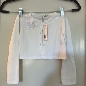 Janie and Jack White Long Sleeve Shrug